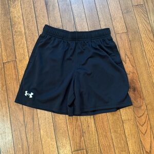 Under Armour boys Athletic Black Shorts